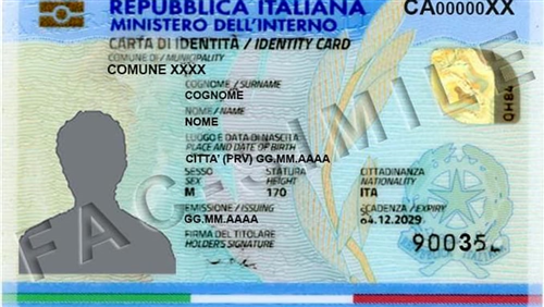 Carte d'identità